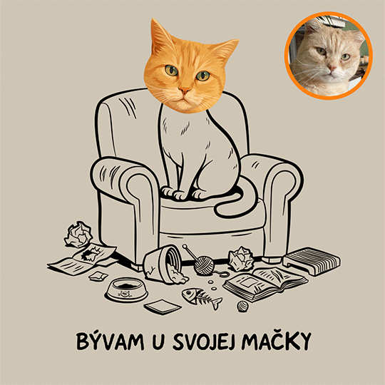 Bývam u svojej mačky