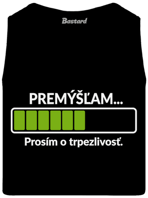 Premýšľam pánske tielko Black