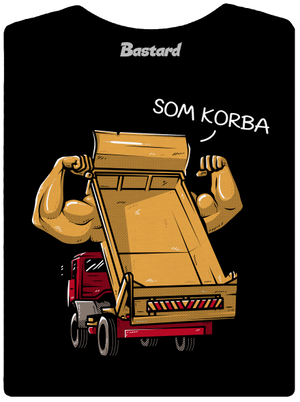 Korba dámske tričko s lemom Black