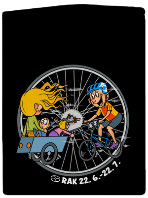 Cyklistický horoskop: Rak pánska mikina na zips Black