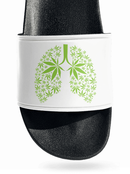Ganja pľúca šľapky White