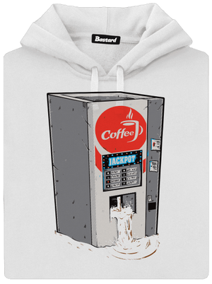 Jackpot dámska mikina klokanka White