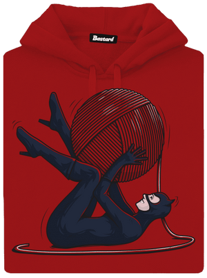 Catwoman dámska mikina klokanka Red Mal