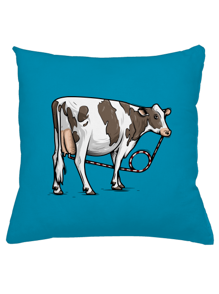 Cow drink vankúš Blue Turquoise