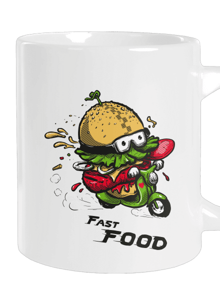 Fast Food veľký hrnček White