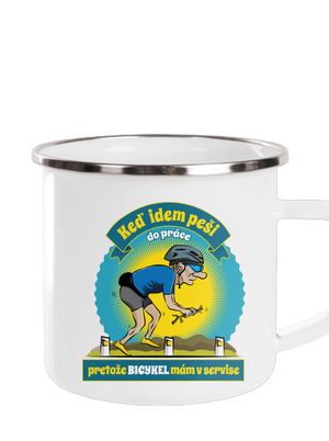 Závislosť na bicykli plecháčik White