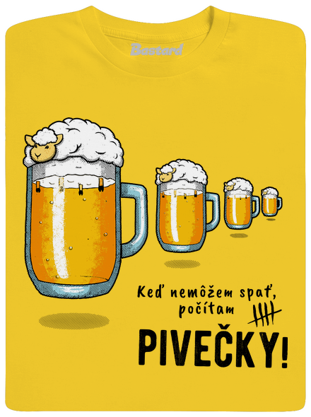 Pivečka pánske tričko Gold