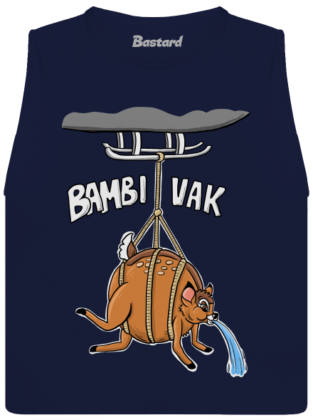 Bambi vak dámske tielko voľné Navy