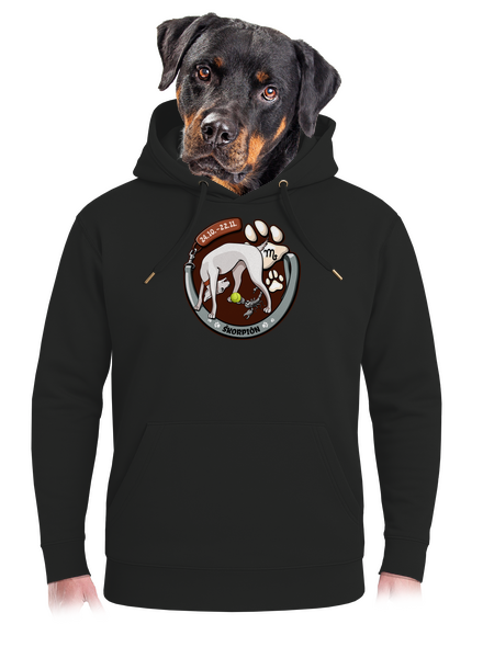 Psí horoskop: Škorpión unisex mikina premium Dark Black