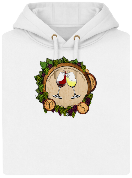 Vínny horoskop: Baran unisex mikina premium Snowwhite