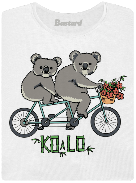 Koalo dámske tričko s lemom White