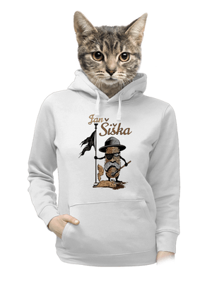 Jan Šiška dámska mikina klokanka White