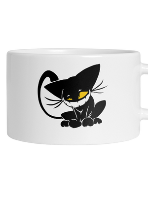 Evil cat hrnček makronka White