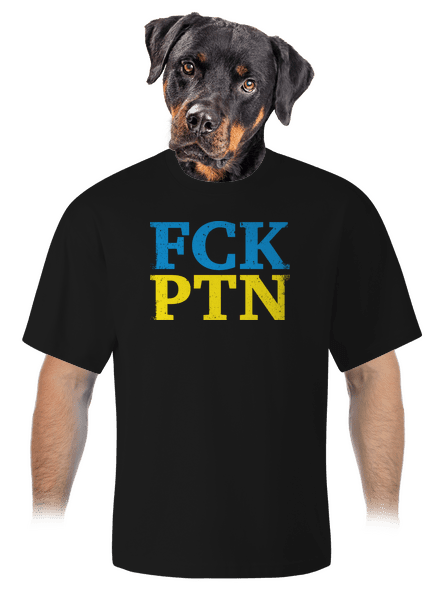 FCK PTN unisex tričko oversized Black
