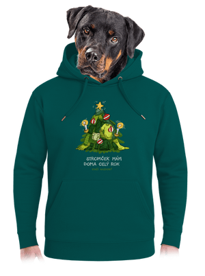 Stačí nazdobiť unisex mikina premium Emerald Green