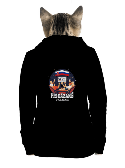 Prikázané uvoľnenie dámska mikina na zips Black