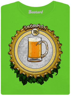 Pivný horoskop: Škorpión dámske tričko Apple Green