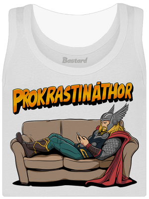 Prokrastináthor dámske tielko klasické White