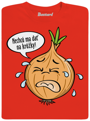 Cibuľa na krúžky pánske tričko Fiery Red
