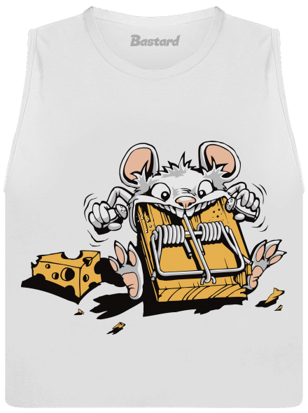 Gurmán dámske tielko voľné White