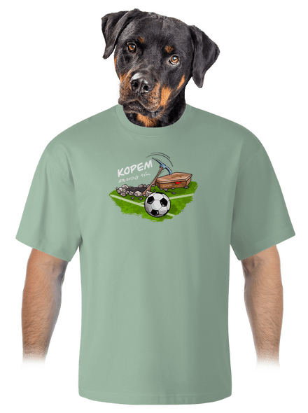Kopem za svoj tím unisex tričko oversized Sage