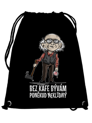 Neklidný bez kafe vak Black