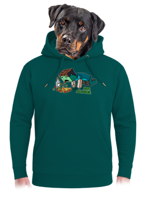 Kocky sú hodené unisex mikina premium Emerald Green