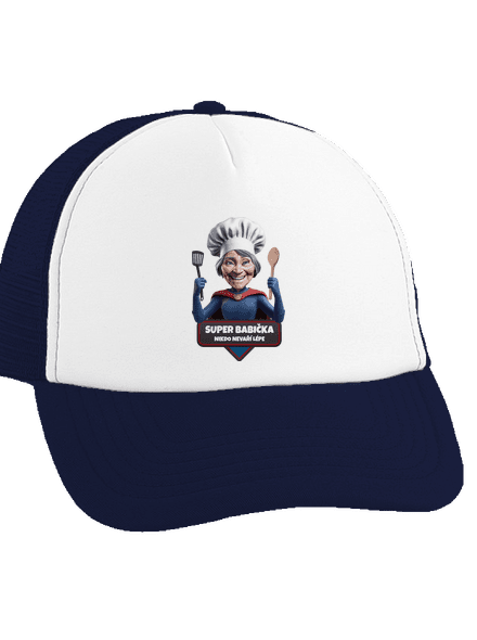 Super babička šiltovka truckerka French Navy cap