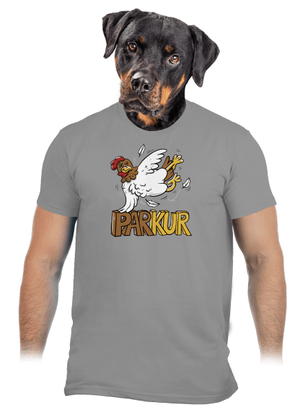 Parkur pánske tričko Sport Grey