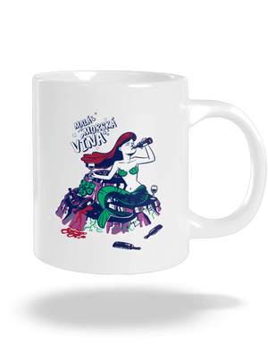 Malá mořská vína veľký hrnček White