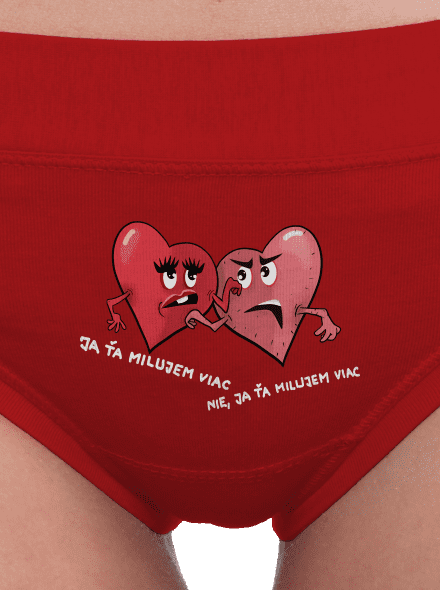 Srdiečka dámske nohavičky Red Mal