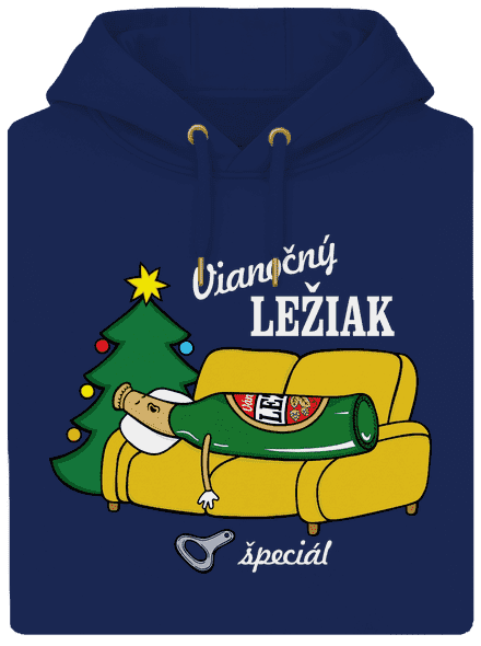 Vianočný ležiak unisex mikina premium Navy