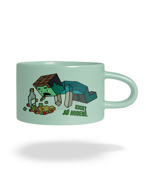 Kocky sú hodené hrnček makronka Mint Macaron