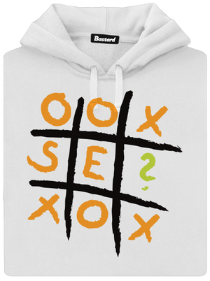 Piškvorky dámska mikina klokanka White