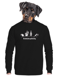 unisex mikina bez kapucne