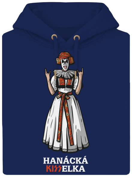 Hanácká Kisselka unisex mikina premium Navy