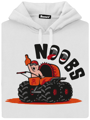 Monster stroller dámska mikina klokanka White