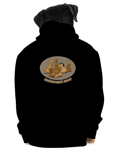 Kráľovská hra pánska mikina na zips Black
