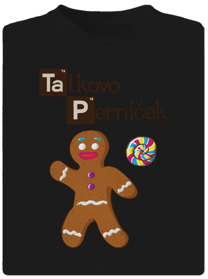 Perníčkový tatko a Perníček detské športové tričko Black
