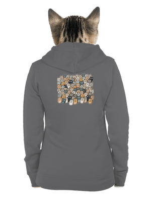 Nájdi čerta dámska mikina na zips Steel Gray