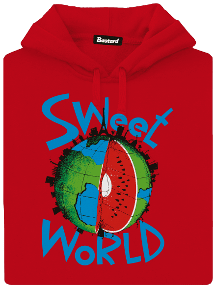 Sweet World pánska mikina klokanka Red