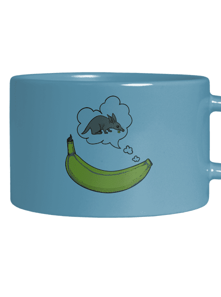 Samica hrabáča hrnček makronka Blue Macaron