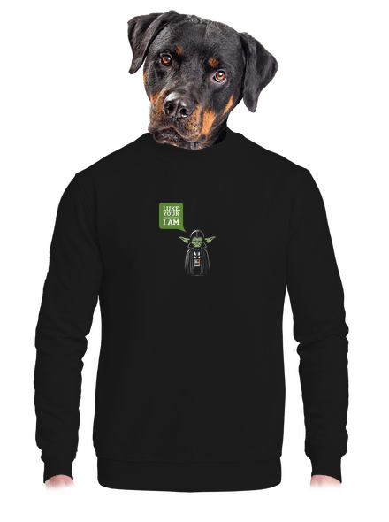 Mr. Yoda: Your grandpa I am unisex mikina bez kapucne Black