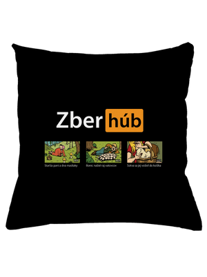 Zber húb vankúš Black