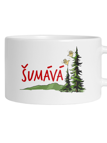 Šumává hrnček makronka White