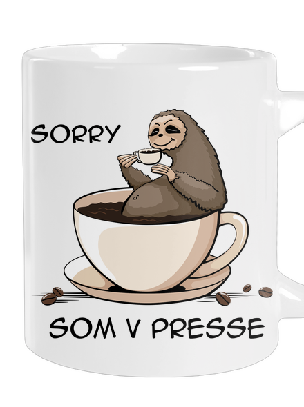 V presse veľký hrnček White