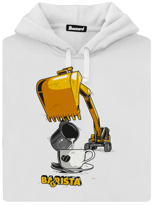 Bagrista dámska mikina klokanka White