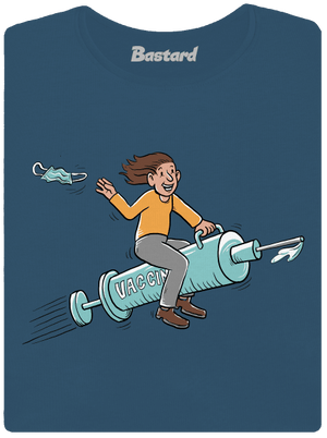 Oslobodenie dámske tričko prémium Petrol Blue