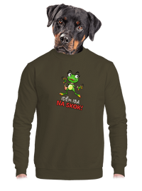 unisex mikina bez kapucne
