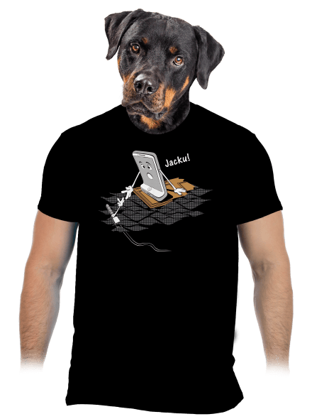 Jacku pánske tričko Black